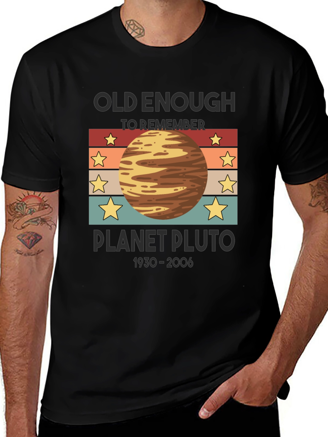 Old Enough to Remember Planet Pluto T-Shirt