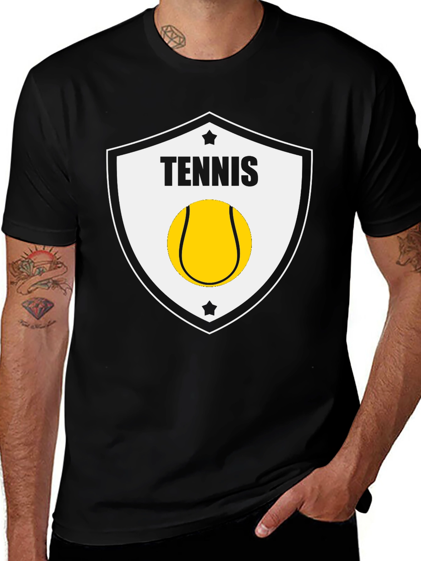 Variant 29 of Tennis Shield T-Shirt - Stylish Sportswear Tee