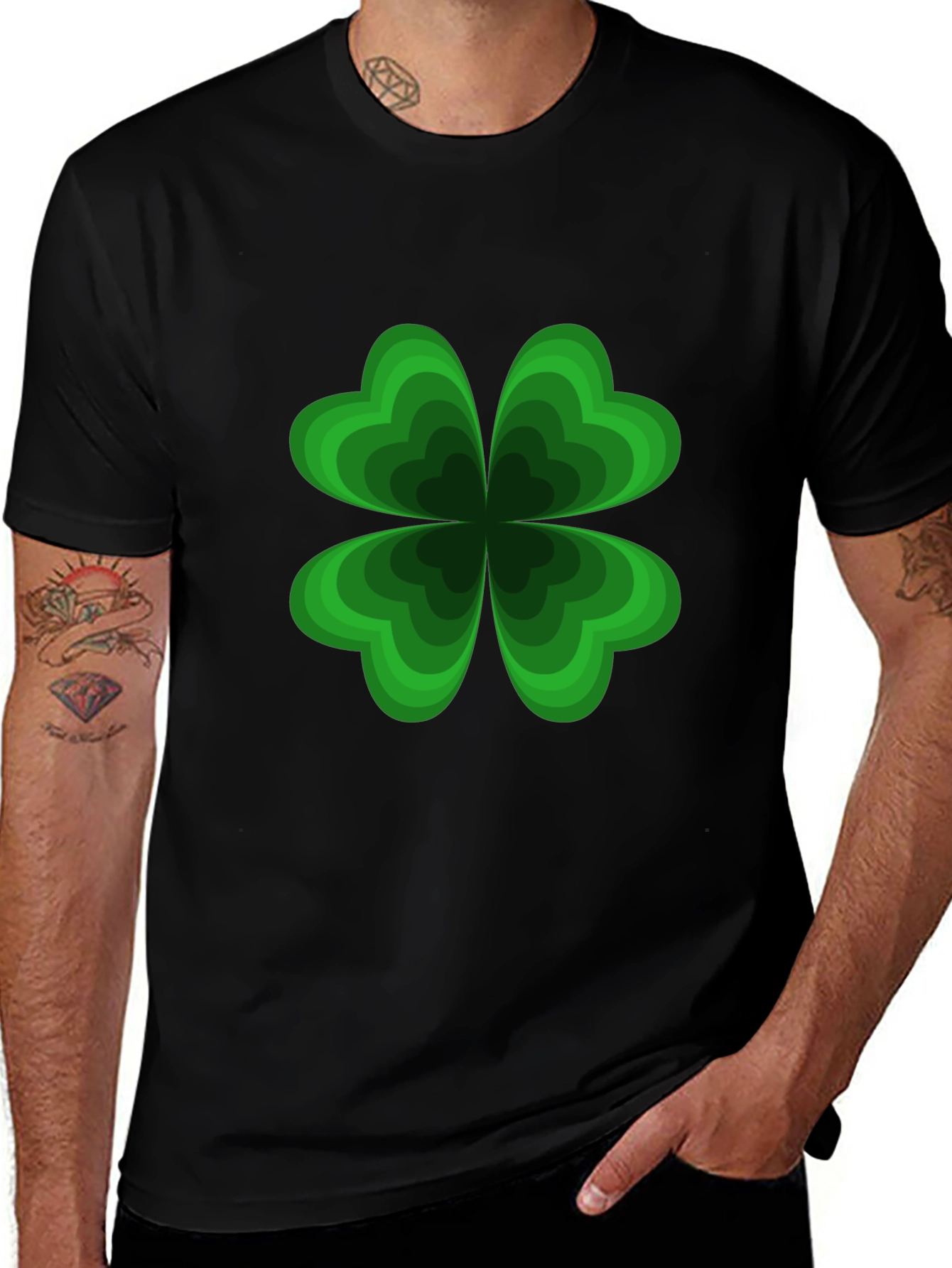 Variant 10 of Lucky Clover Graphic Tee - St. Patrick's Day Shirt