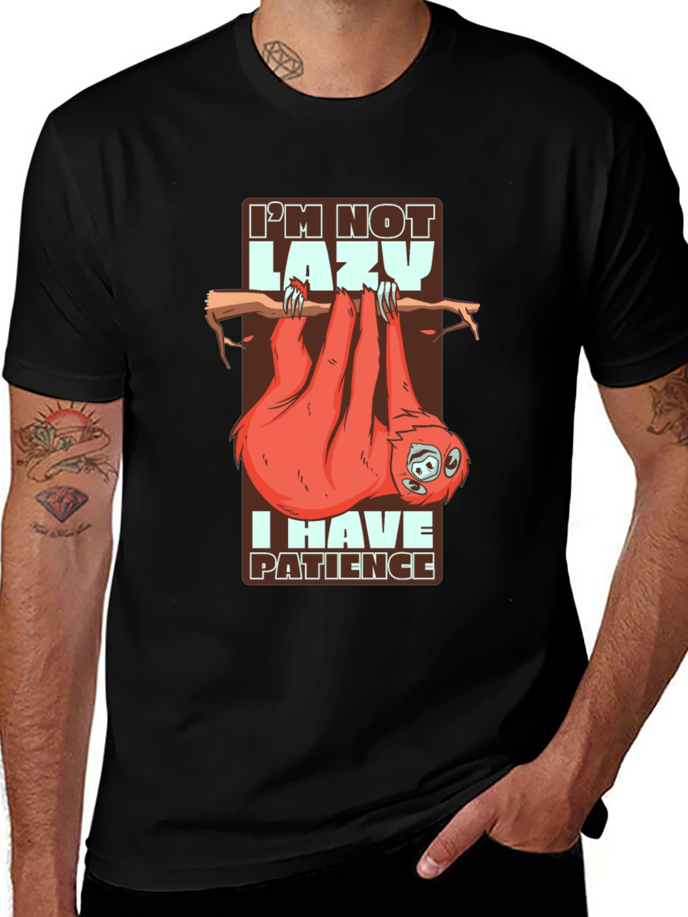 Variant 9 of I'm Not Lazy I Have Patience Sloth T-Shirt