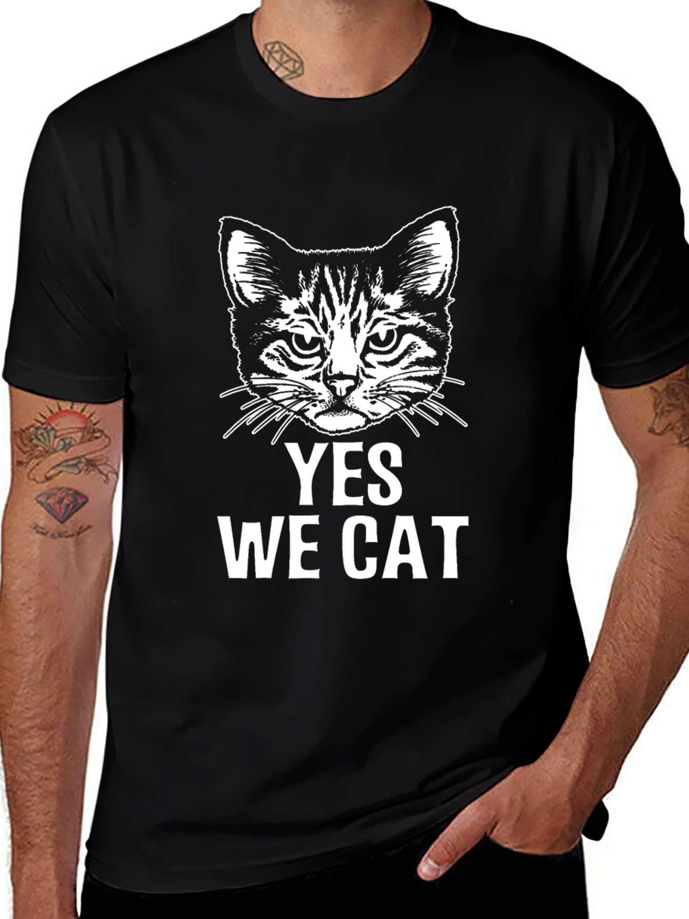 Variant 20 of Yes We Cat Graphic T-Shirt