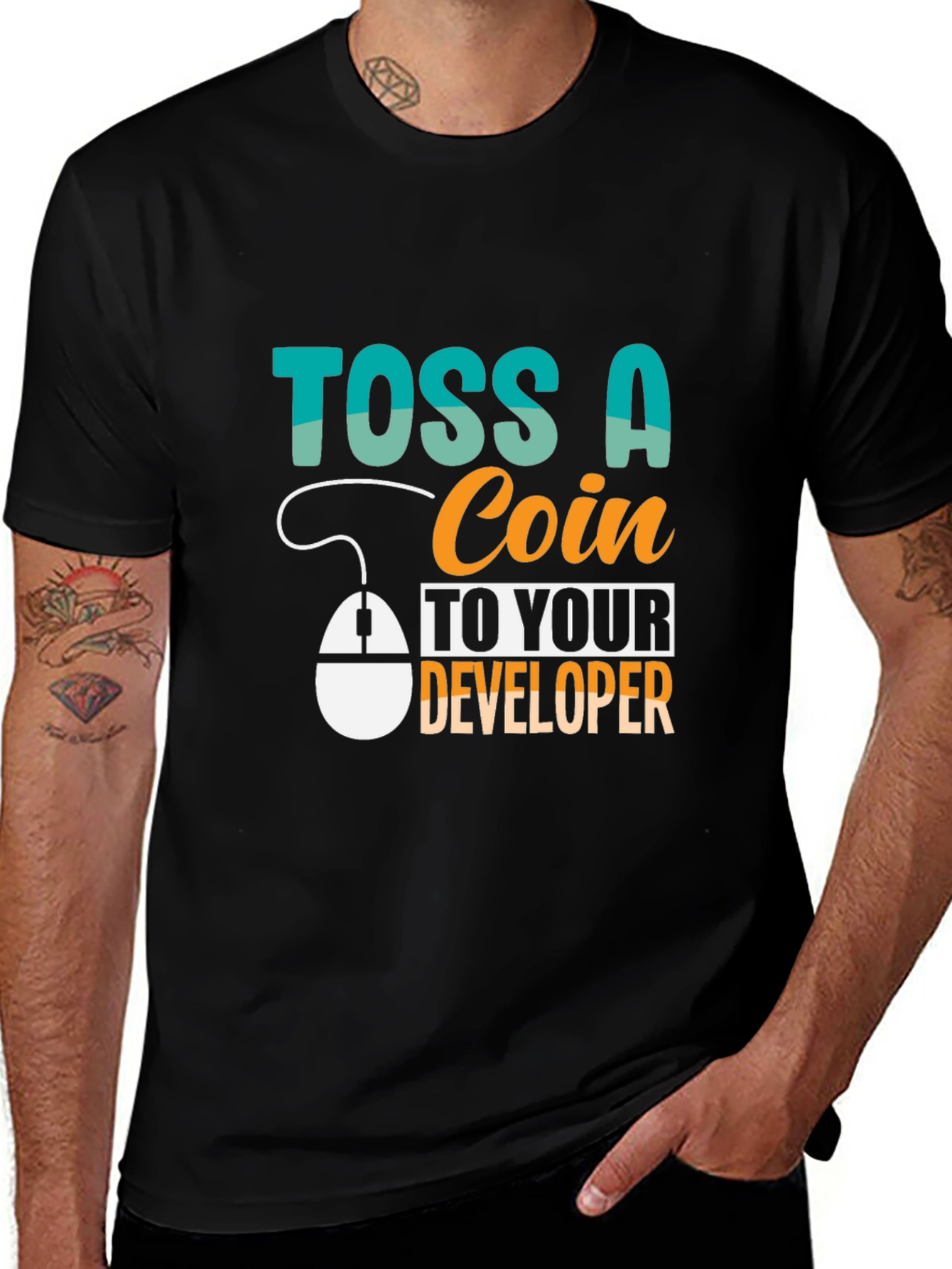 Variant 15 of Toss a Coin to Your Developer T-Shirt