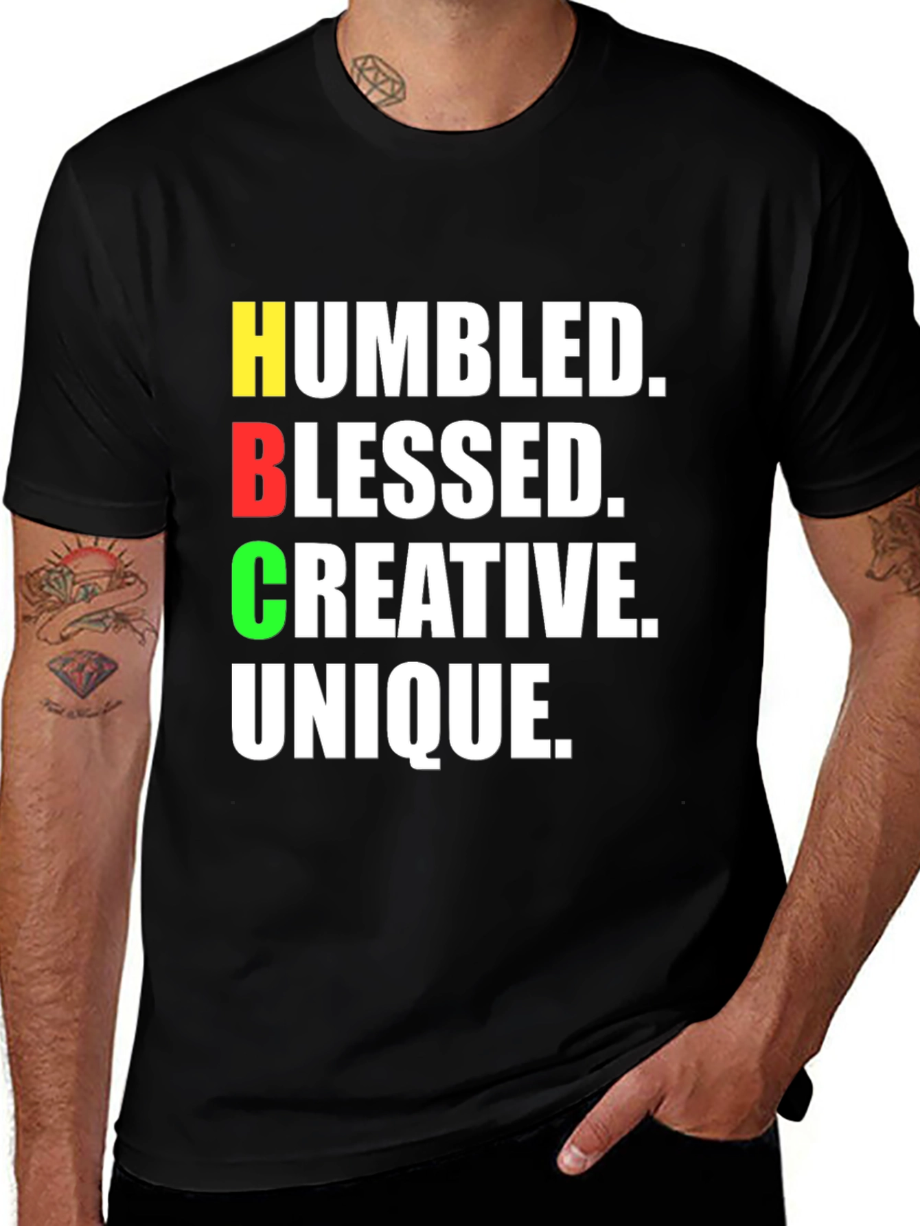 HBCU Graphic T-Shirt - Humbling, Blessed, Creative, Unique