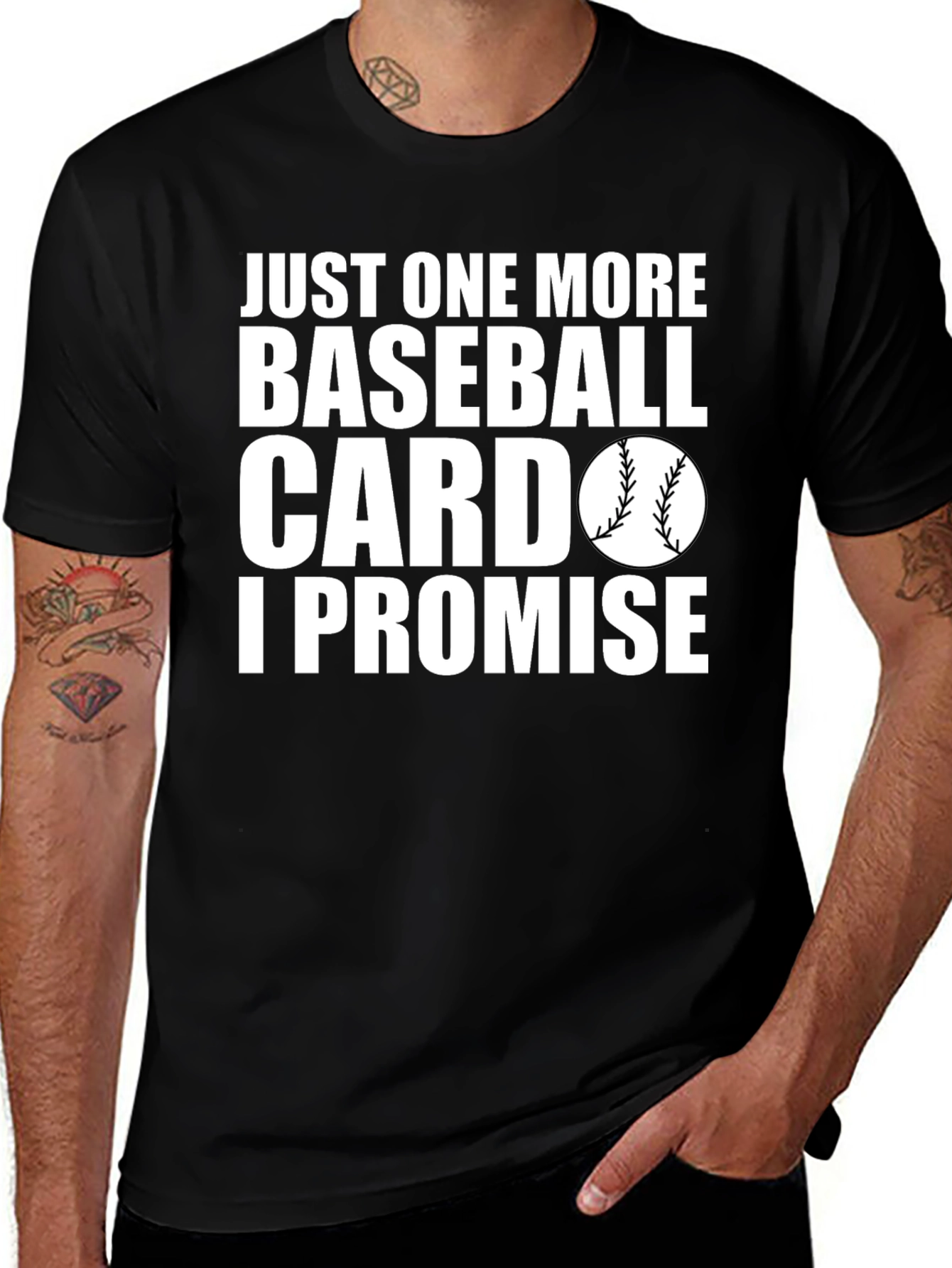 Variant 8 of Funny Baseball Card Collector T-Shirt - I Promise!