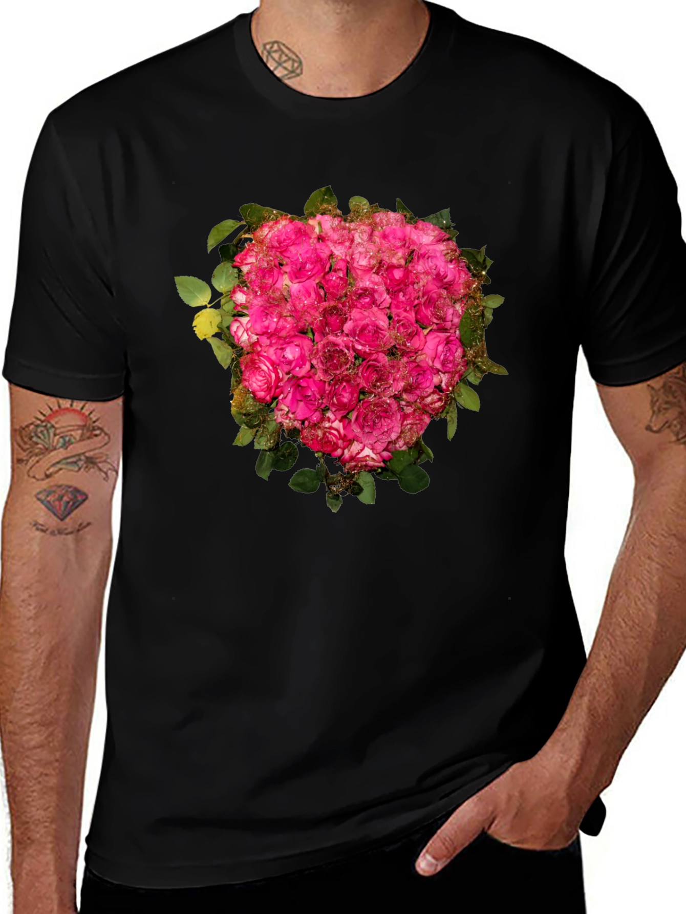 Variant 8 of Floral Bouquet Graphic Print T-Shirt