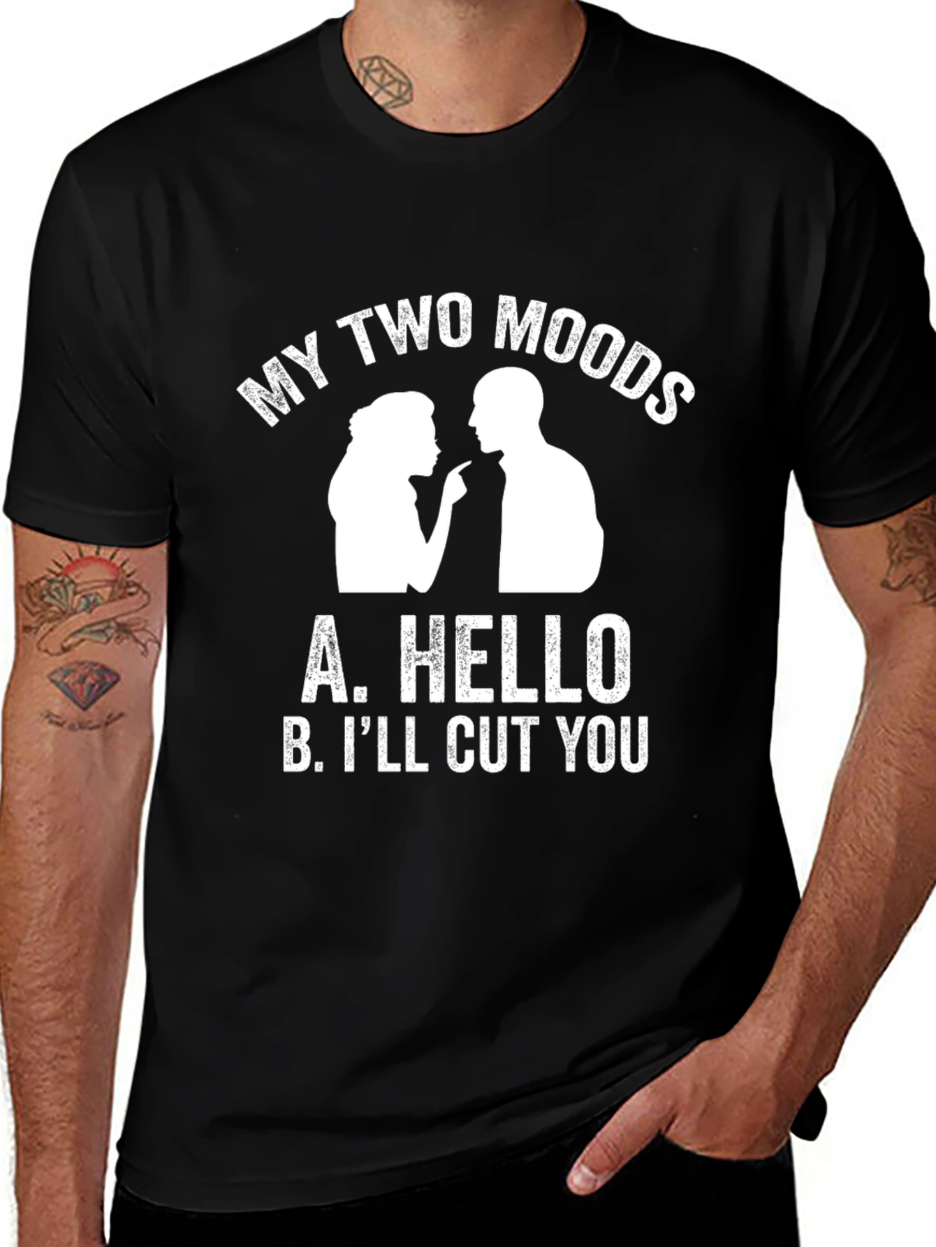 Variant 7 of My Two Moods Graphic Tee - Funny Sarcastic T-Shirt