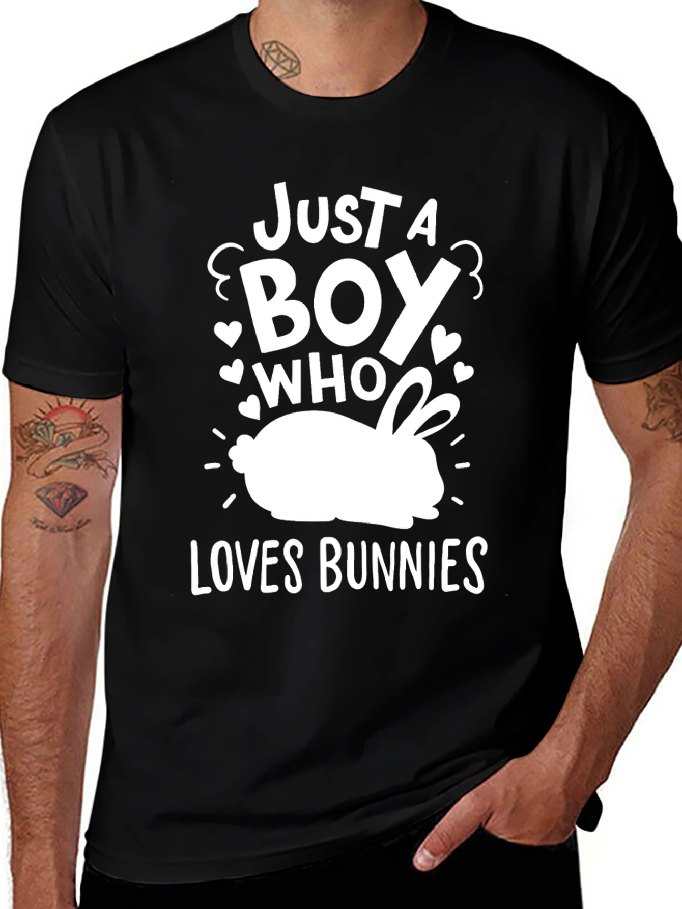 Variant 19 of Boy Loves Bunnies T-Shirt