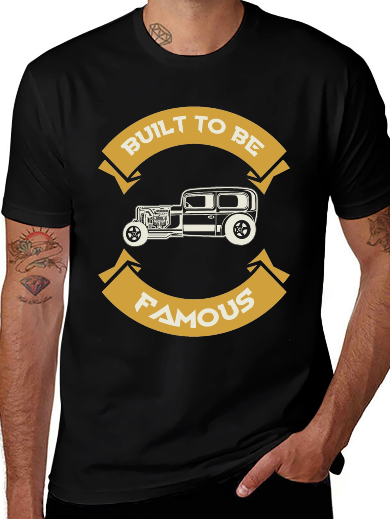 Variant 12 of Built to Be Famous Hot Rod Graphic Tee
