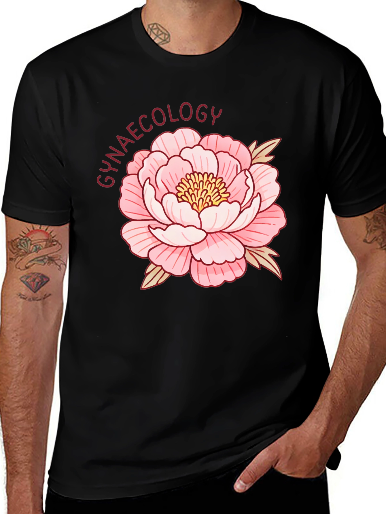 Variant 15 of Gynaecology Floral Graphic Tee