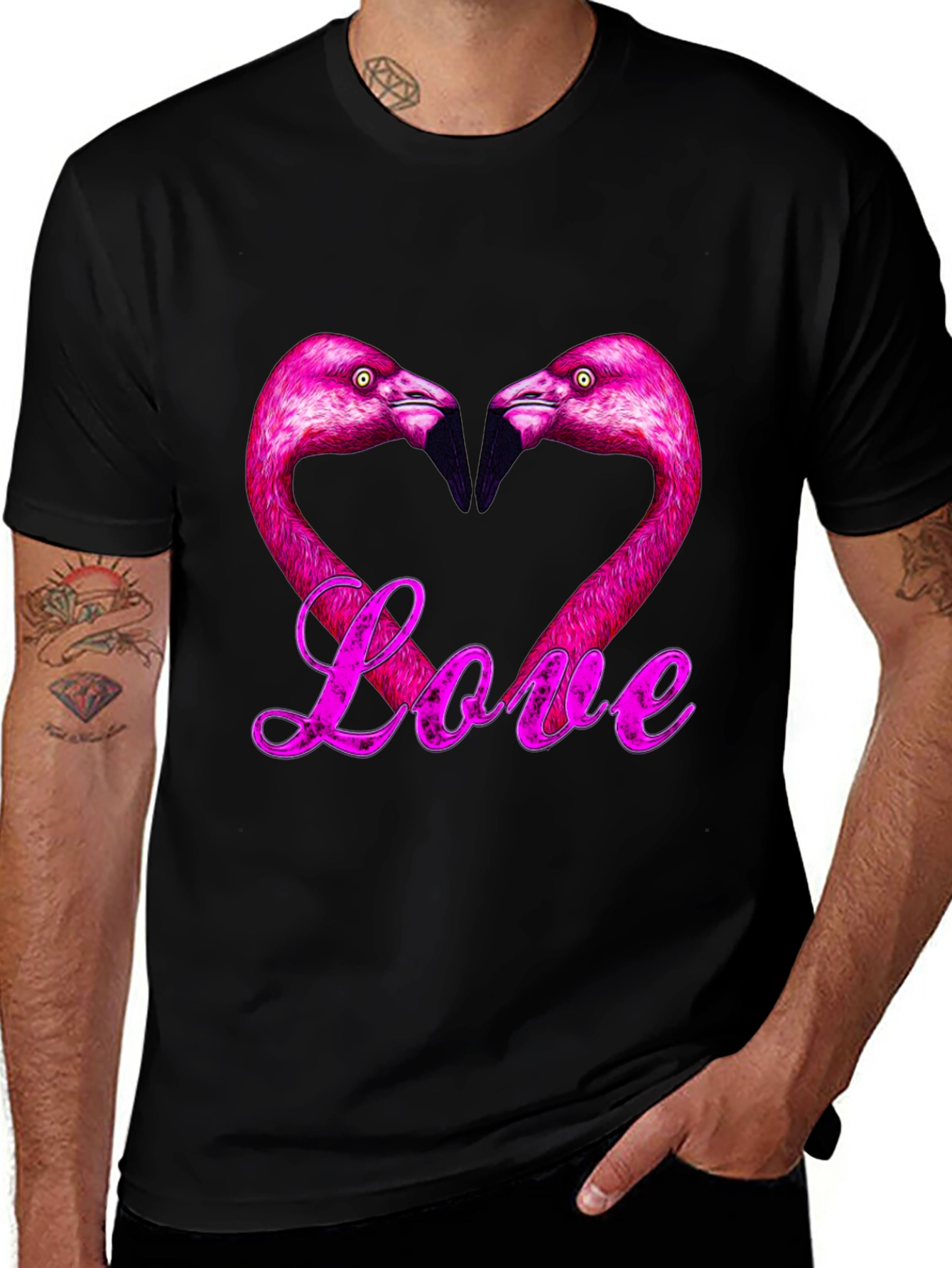Variant 28 of Flamingo Love Graphic Tee
