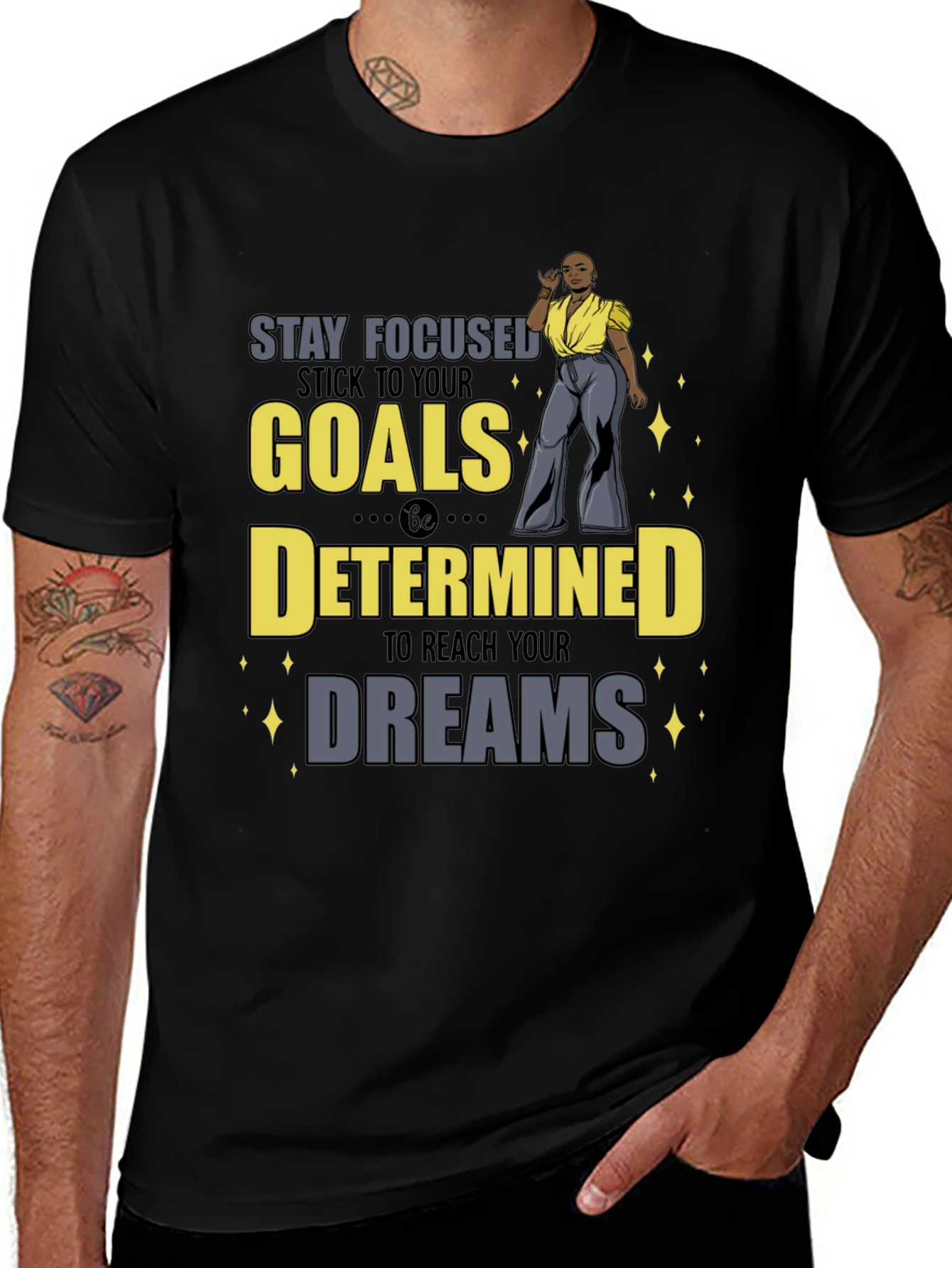 Stay Focused Motivational T-Shirt