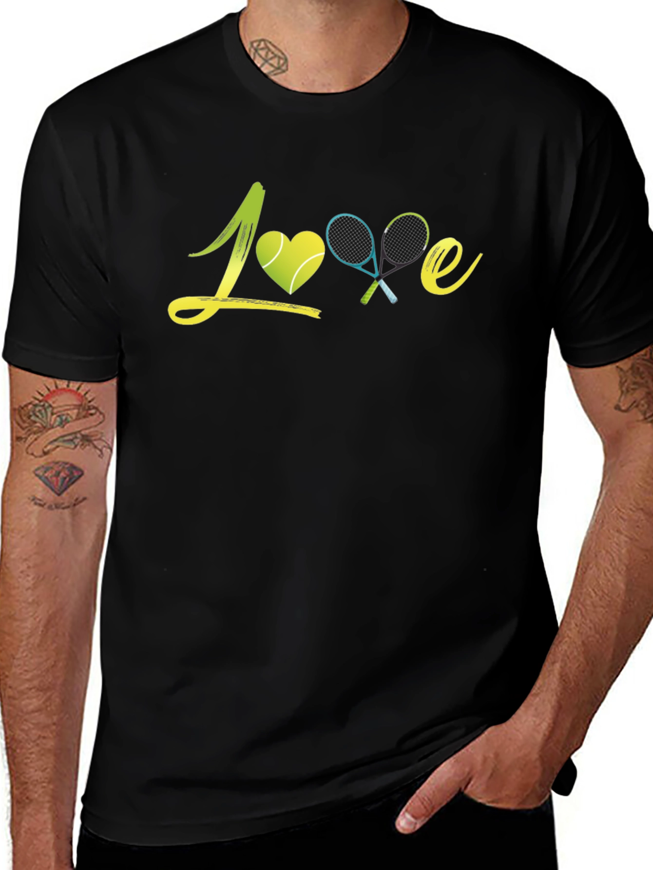 Variant 16 of Love Tennis Graphic T-Shirt - Trendy Athlete Tee