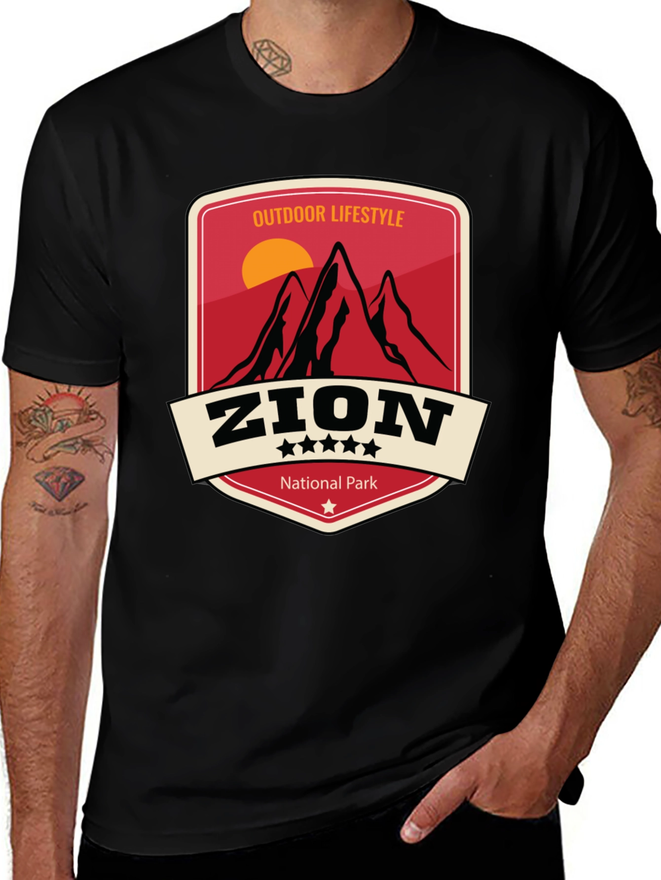 Variant 3 of Zion National Park Outdoor Lifestyle T-Shirt