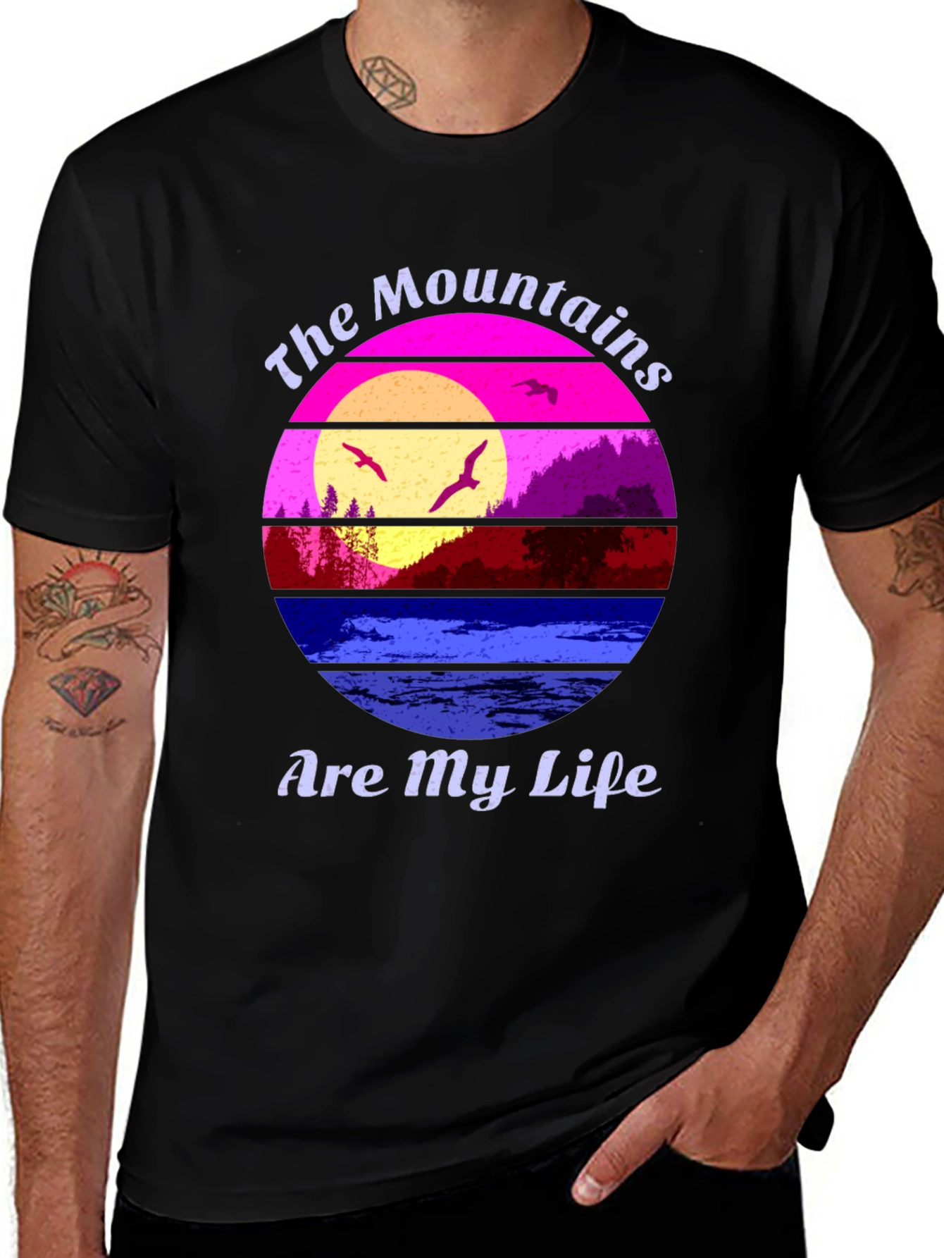 Variant 20 of The Mountains Are My Life T-Shirt