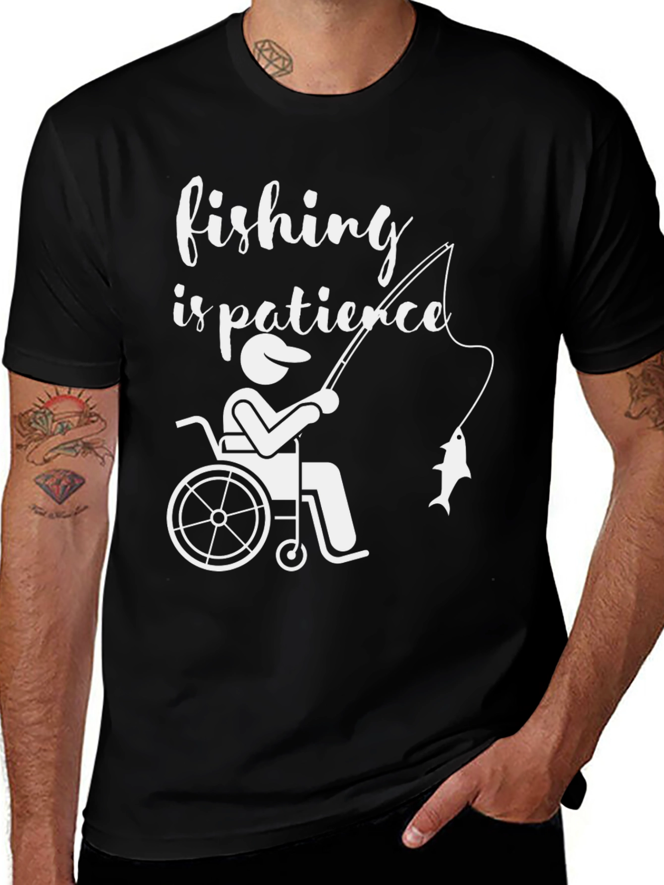 Variant 25 of Fishing is Patience T-Shirt