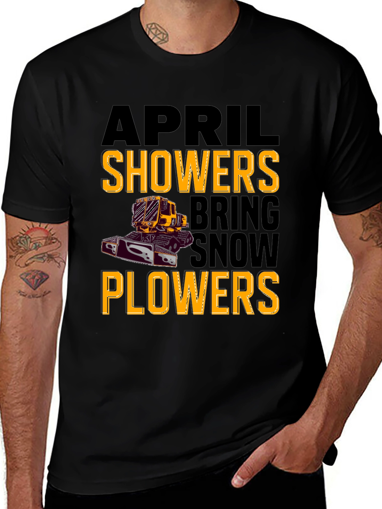Variant 17 of Snowplow T-Shirt - April Showers