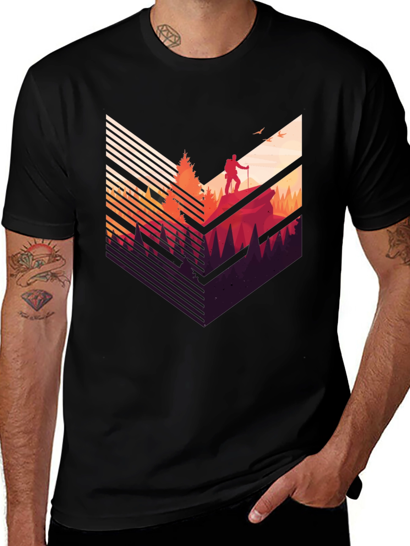 Variant 16 of Mountain Hiker Graphic Tee - Adventure Awaits!