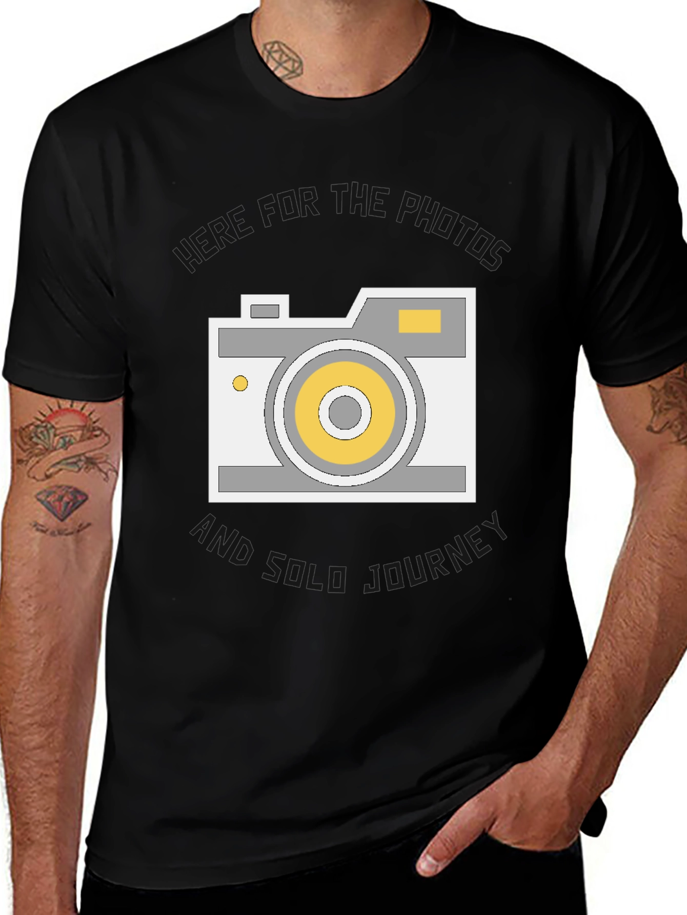 Variant 23 of Photographer's Journey Black T-Shirt
