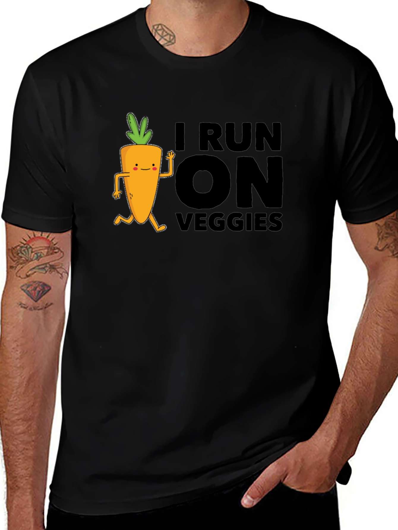 Variant 5 of I Run on Veggies Graphic T-Shirt