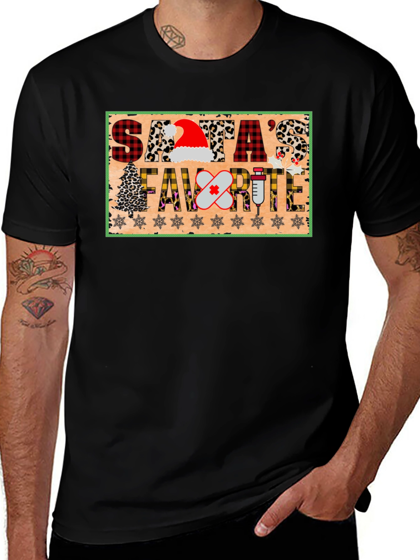 Variant 8 of Santa's Favorite Nurse T-Shirt