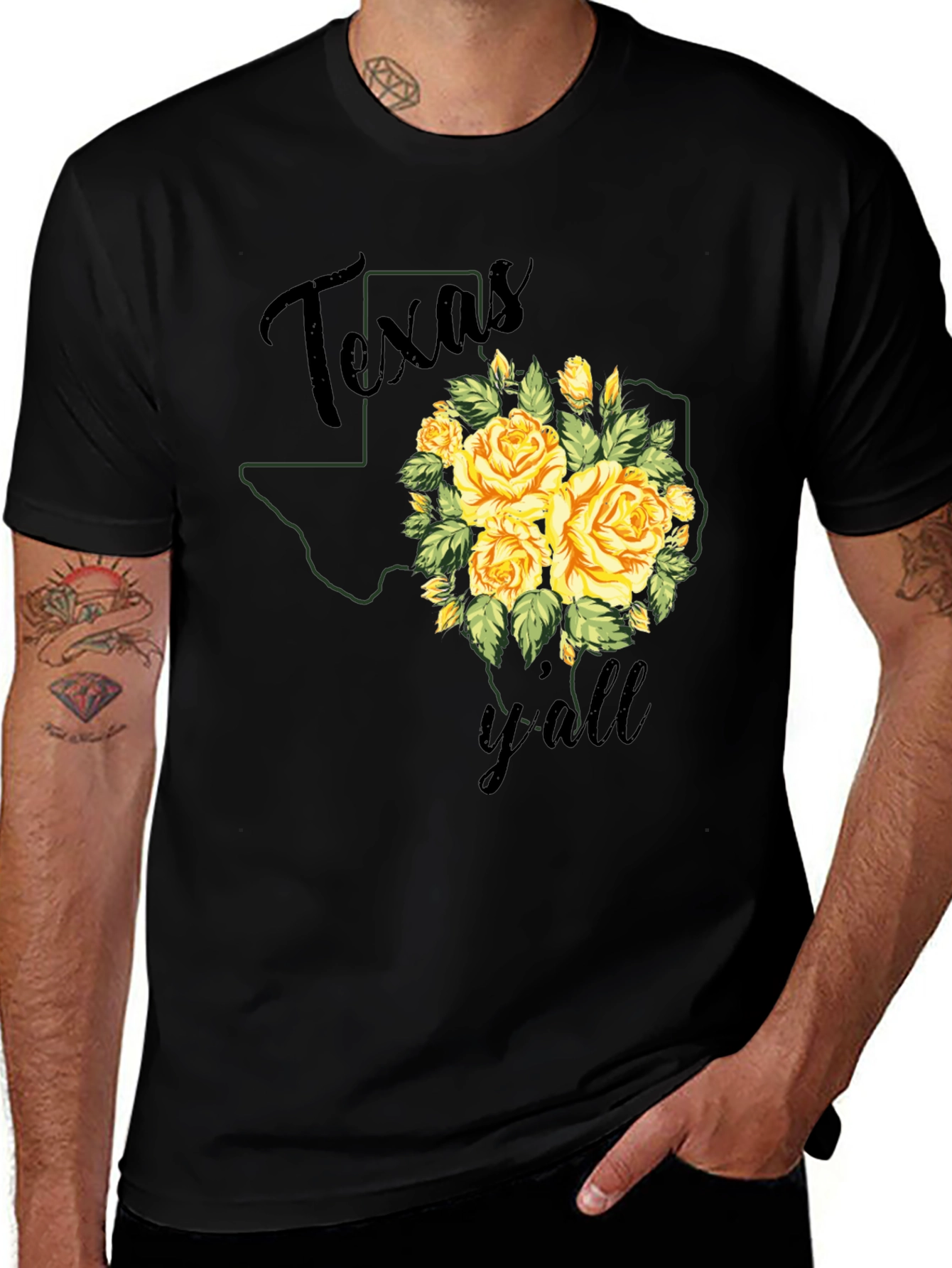Texas Y'all Floral Graphic Tee