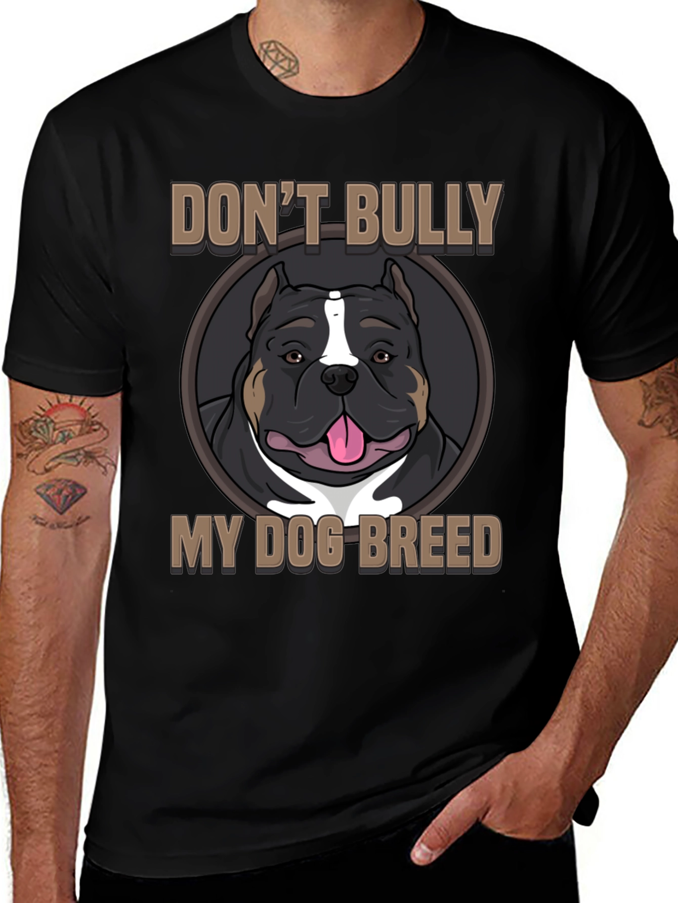 Variant 3 of Don't Bully My Dog Breed T-Shirt