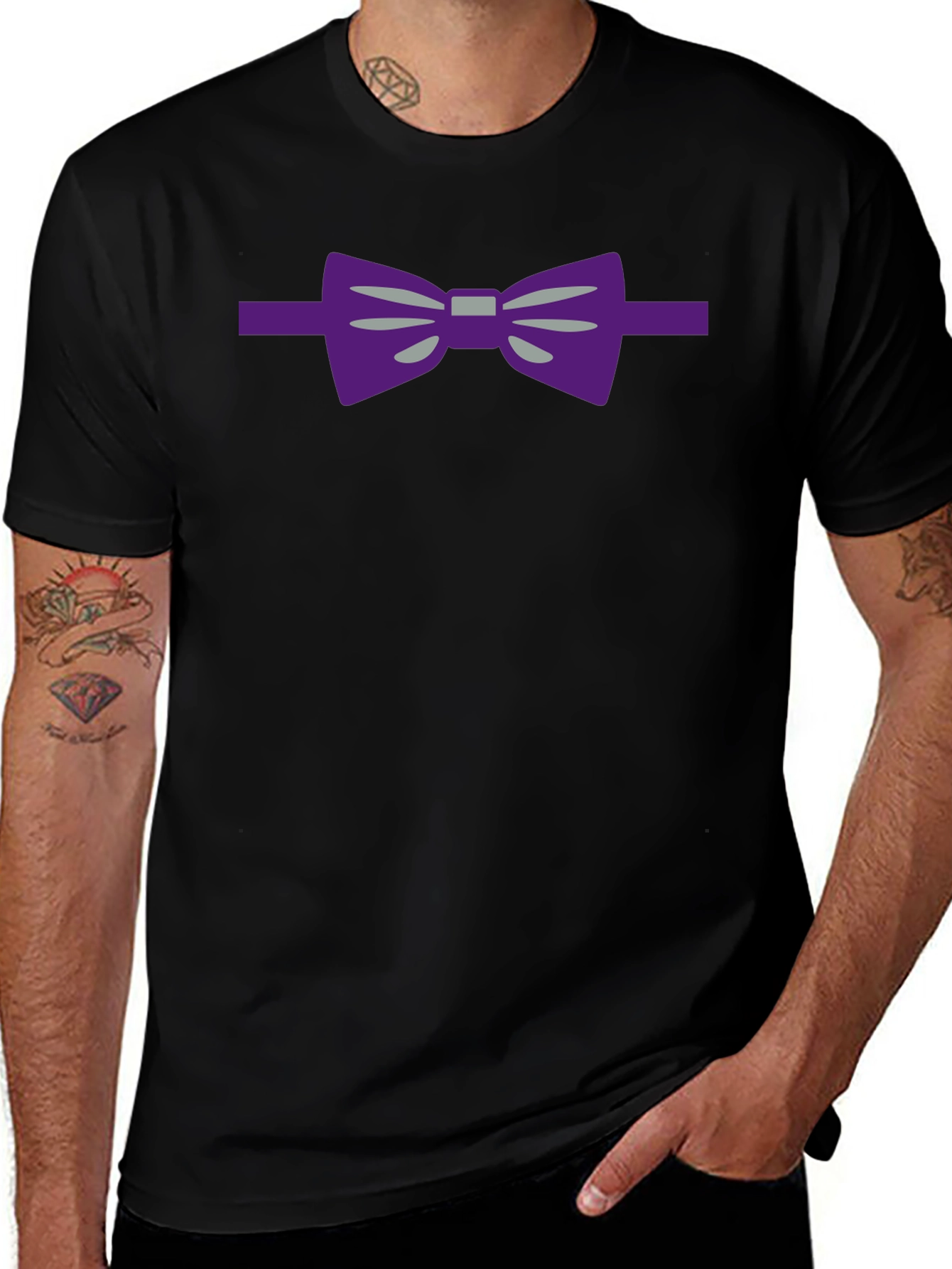Variant 3 of Bowtie Graphic Tee - Stylish & Unique