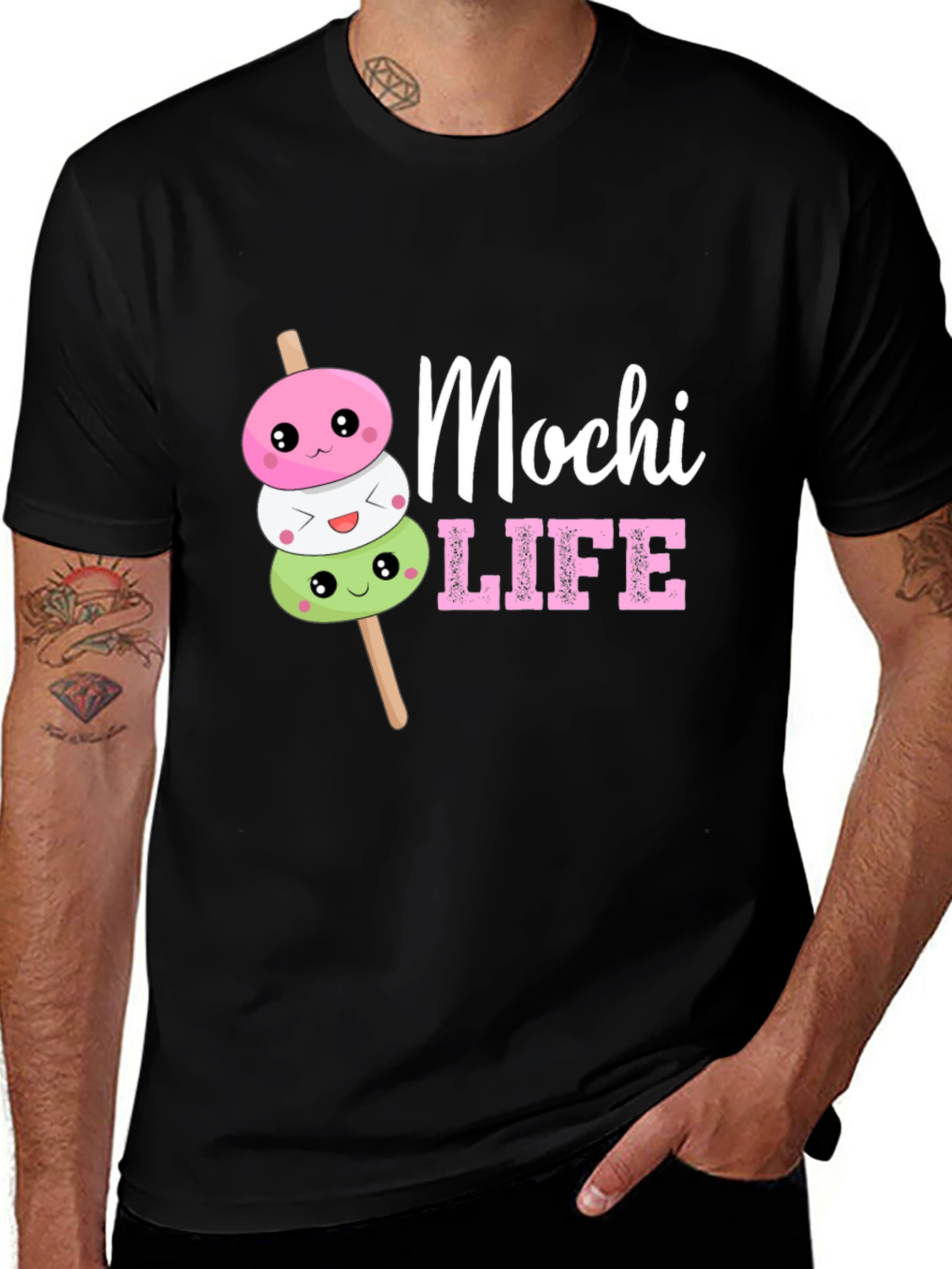 Variant 14 of Mochi Life T-Shirt - Cute Japanese Dessert Tee