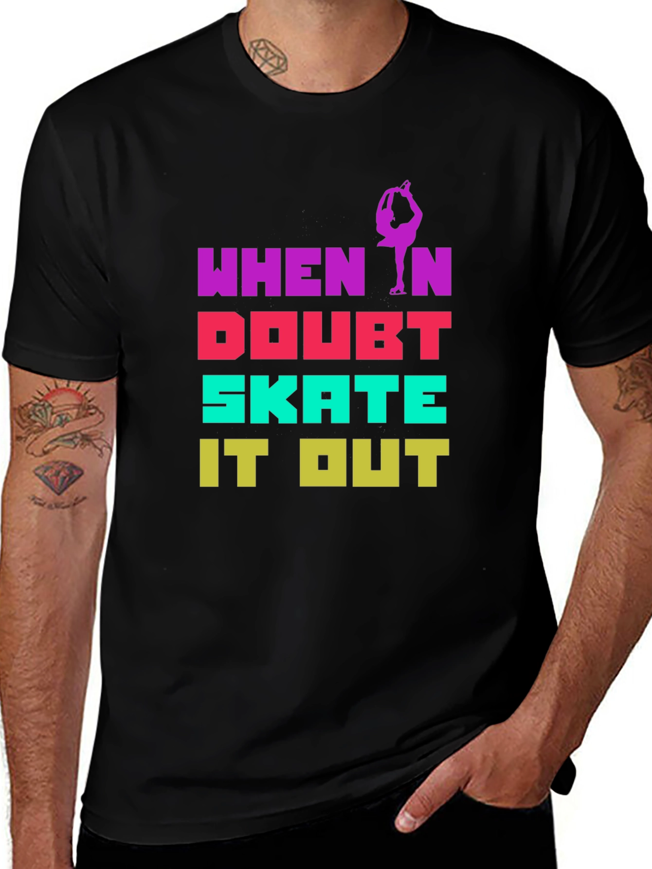 Variant 6 of When in Doubt Skate It Out T-Shirt