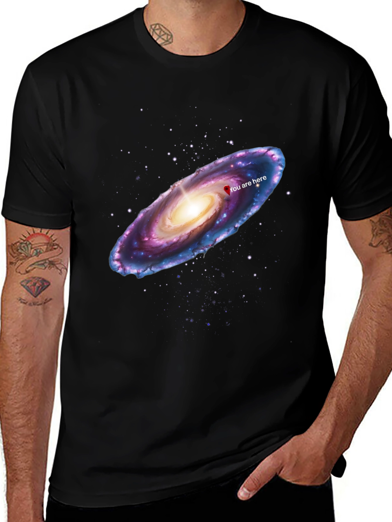 Variant 8 of Galaxy "You Are Here" Graphic T-Shirt