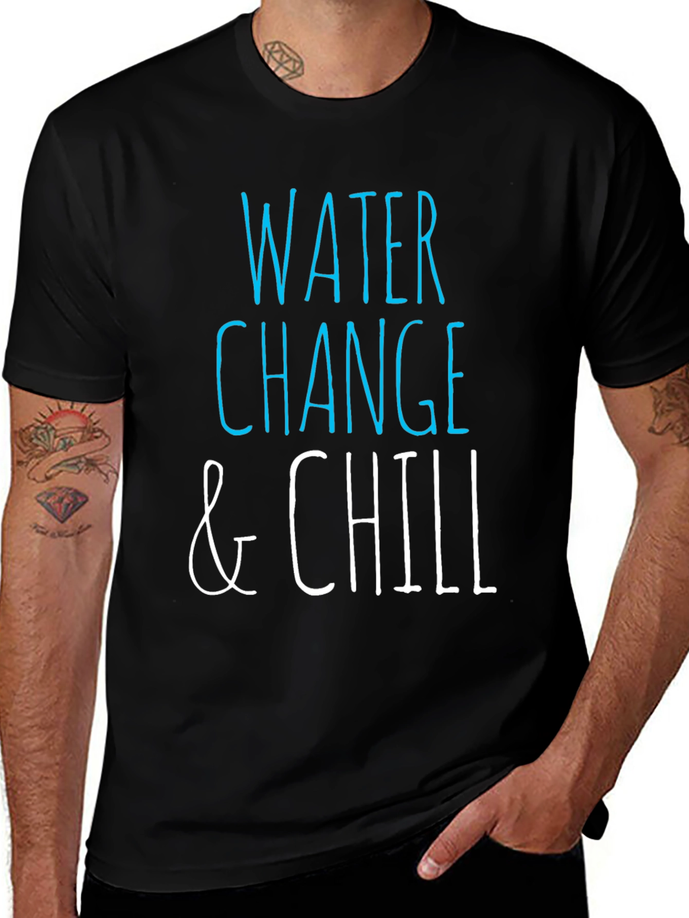 Water Change & Chill Graphic T-Shirt - Aquarium Life