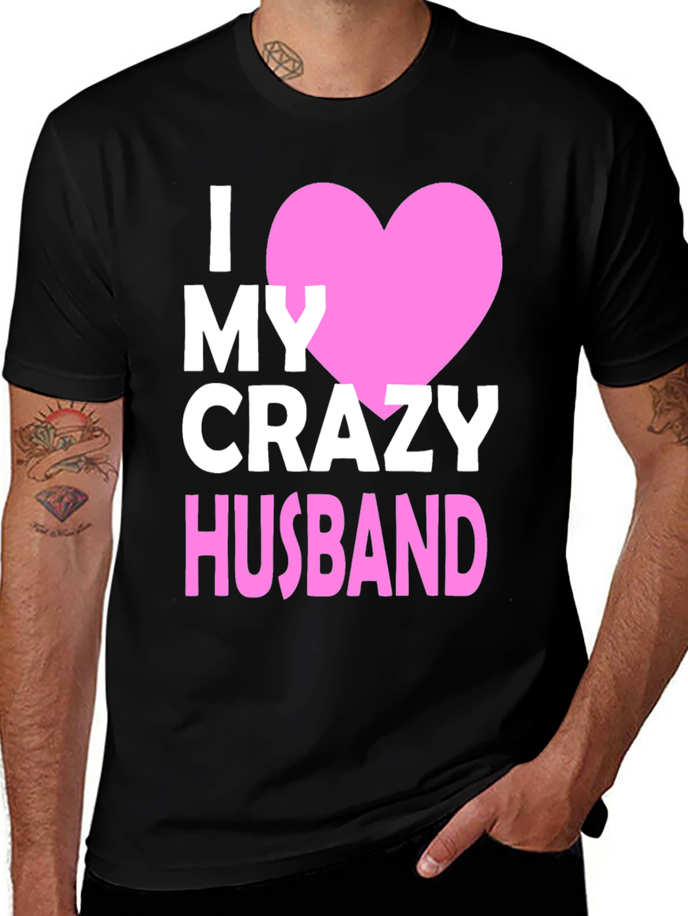 Variant 17 of I Heart My Crazy Husband T-Shirt