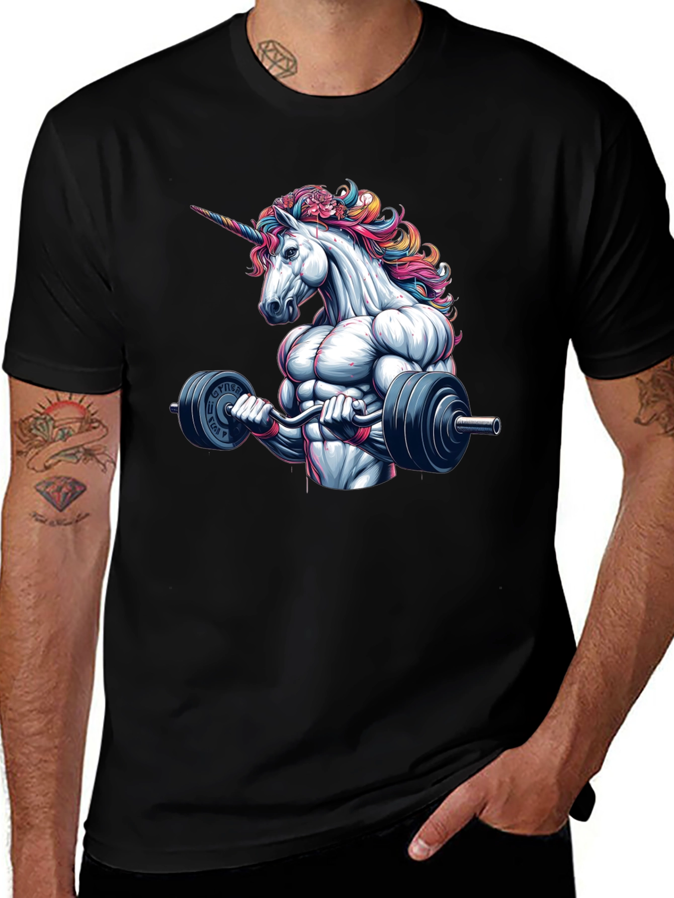 Variant 29 of Unicorn Gym Bro T-Shirt