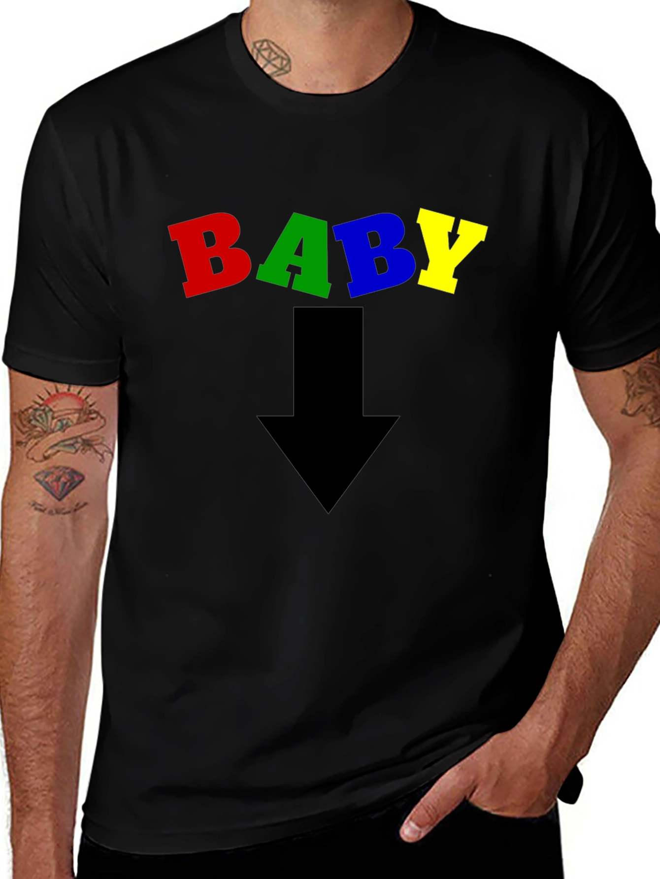 Variant 11 of Baby on Board Black T-Shirt