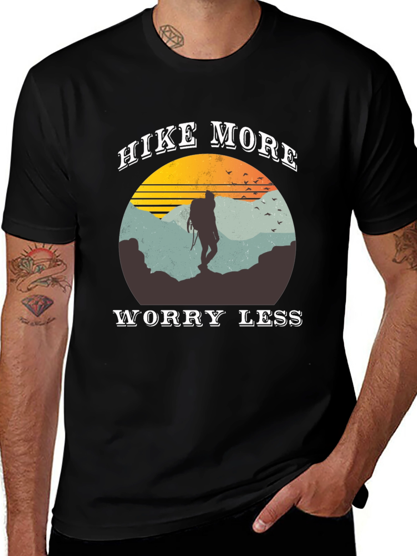 Hike More Worry Less Graphic Tee