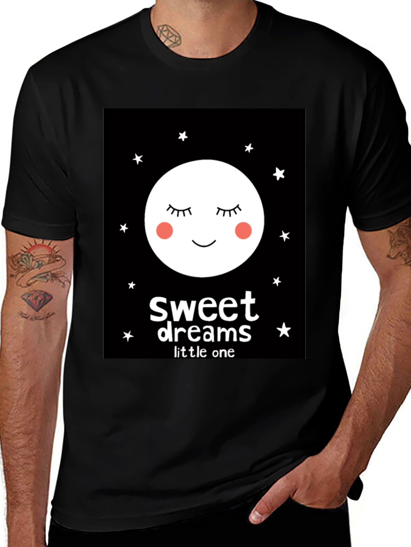 Sweet Dreams Little One Graphic Tee - Black