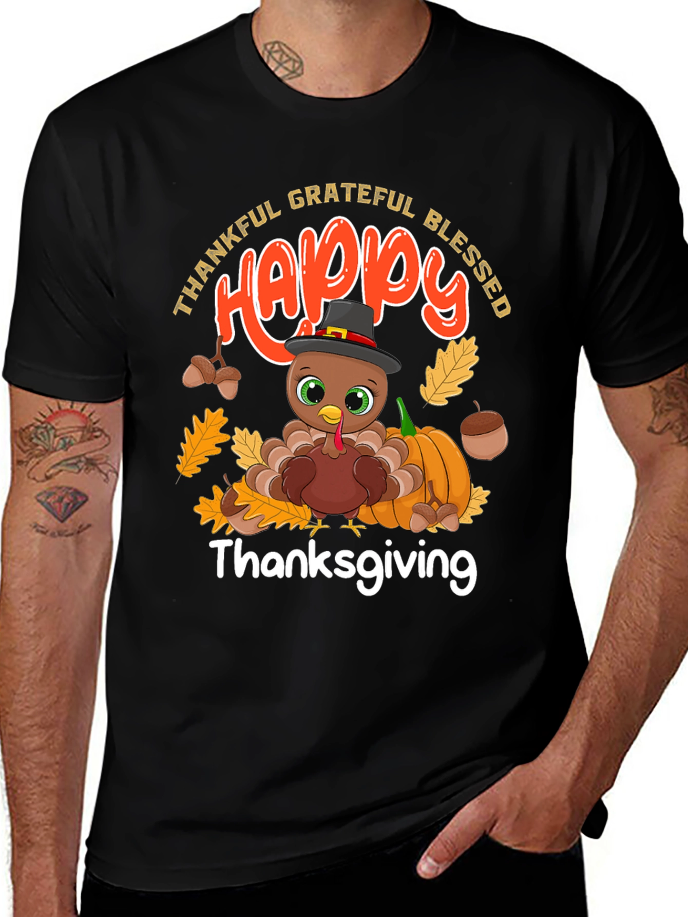Variant 18 of Thanksgiving Turkey Graphic Tee
