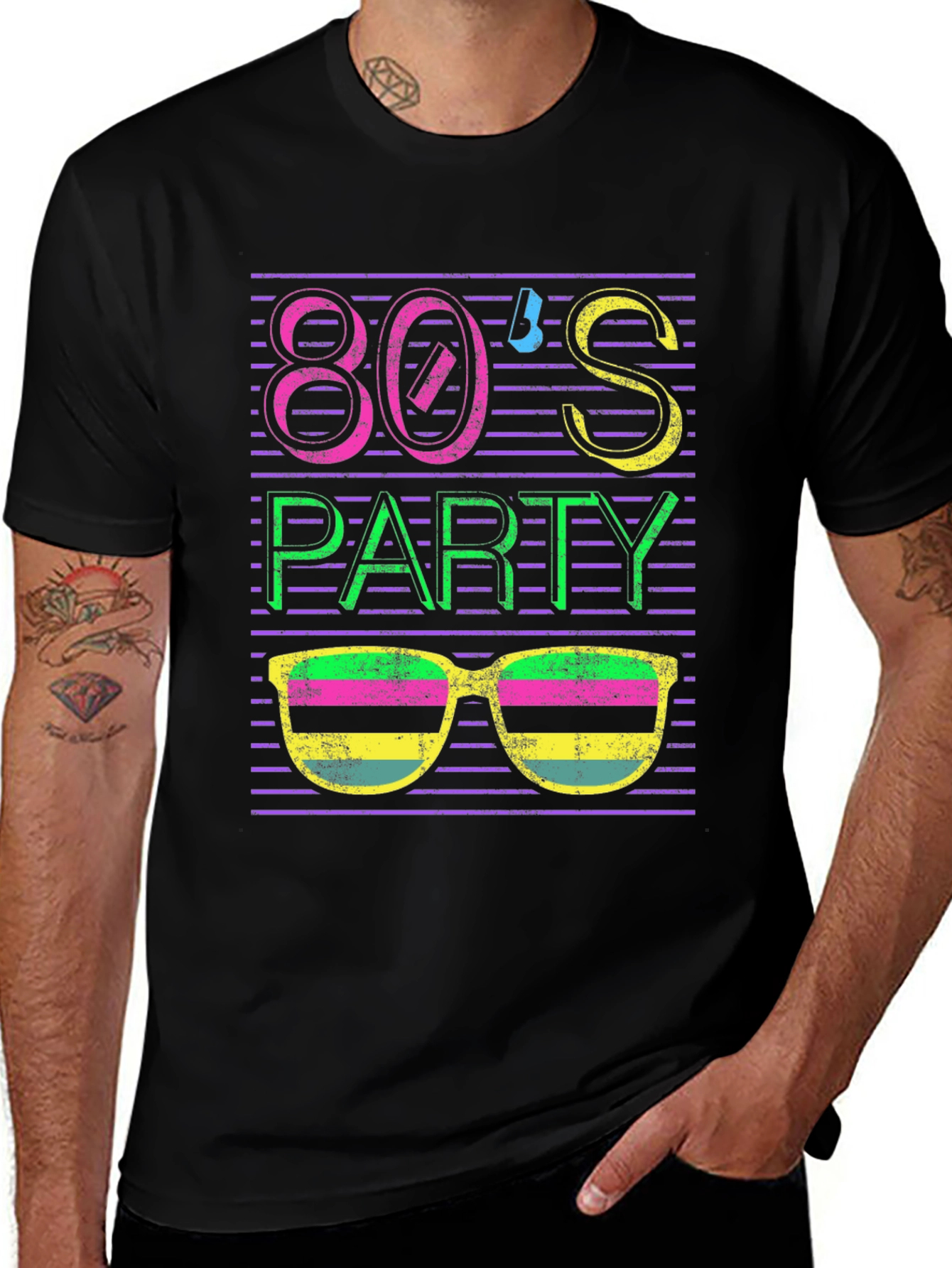 Variant 25 of Retro 80's Party T-Shirt