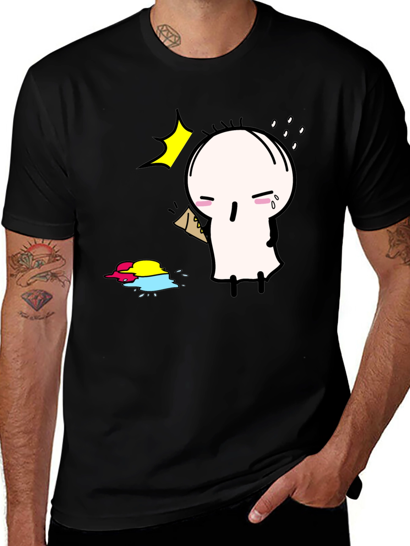 Variant 11 of Sad Ice Cream T-Shirt
