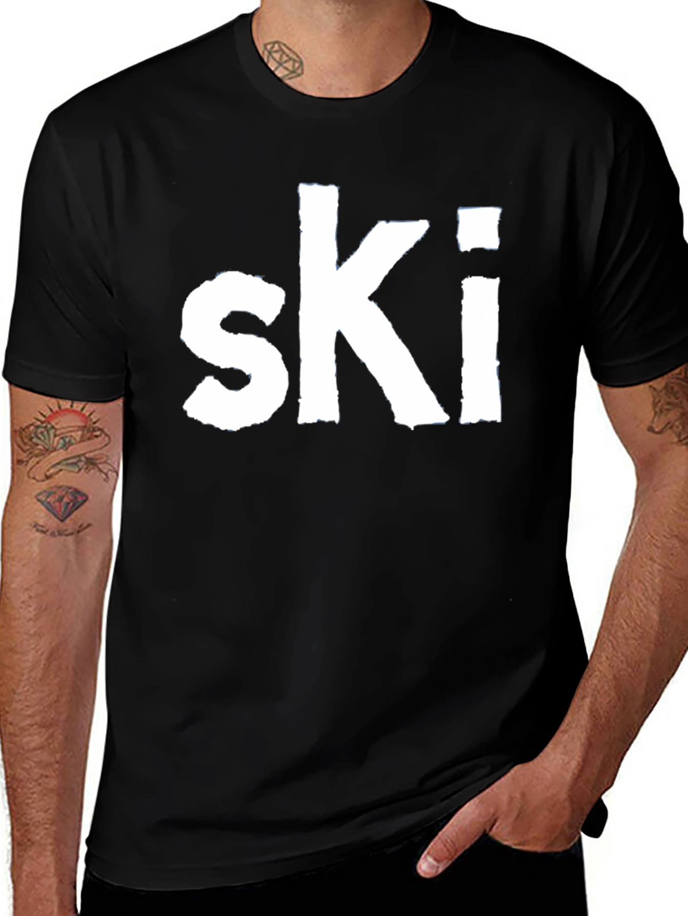 Variant 22 of Men's Ski Graphic T-Shirt