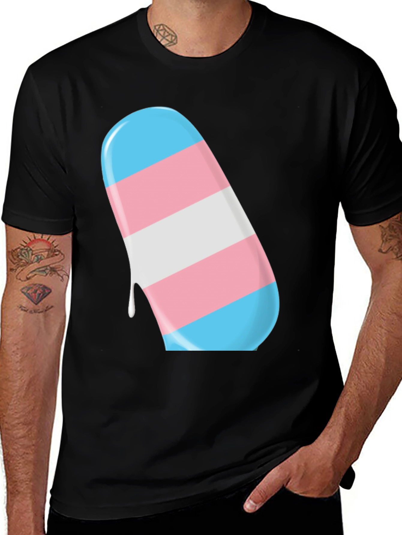 Variant 12 of Transgender Pride Popsicle T-Shirt