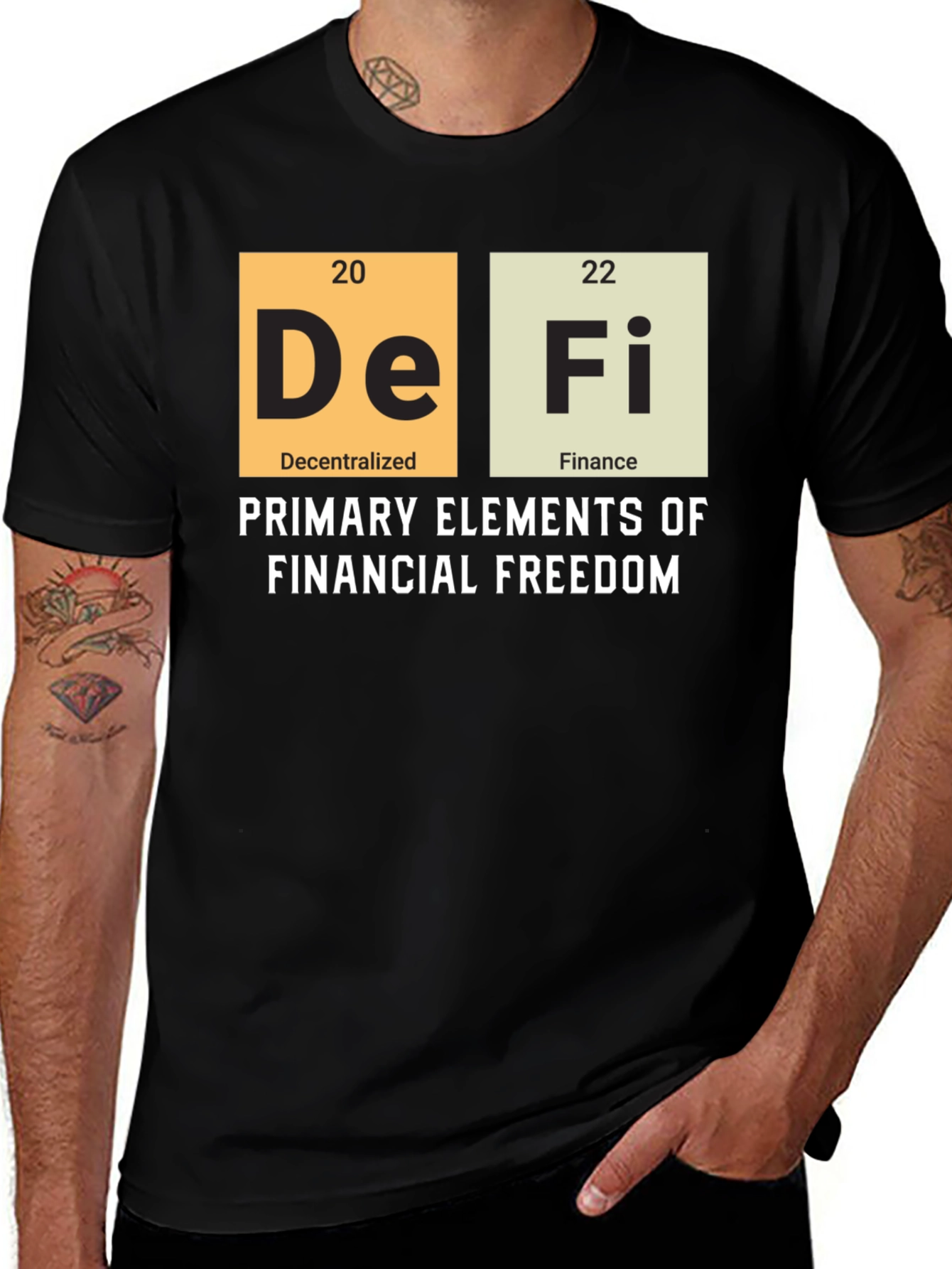 DeFi Primary Elements T-Shirt | Crypto Fashion