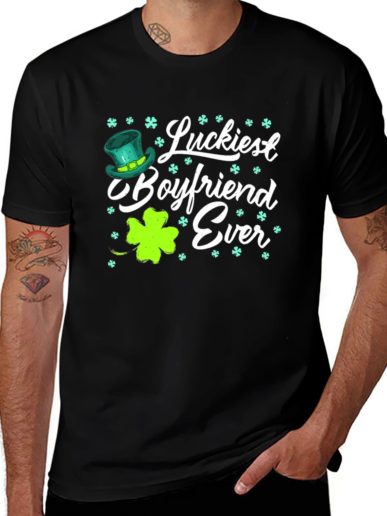 Variant 2 of Luckiest Boyfriend Ever St. Patrick's Day T-Shirt