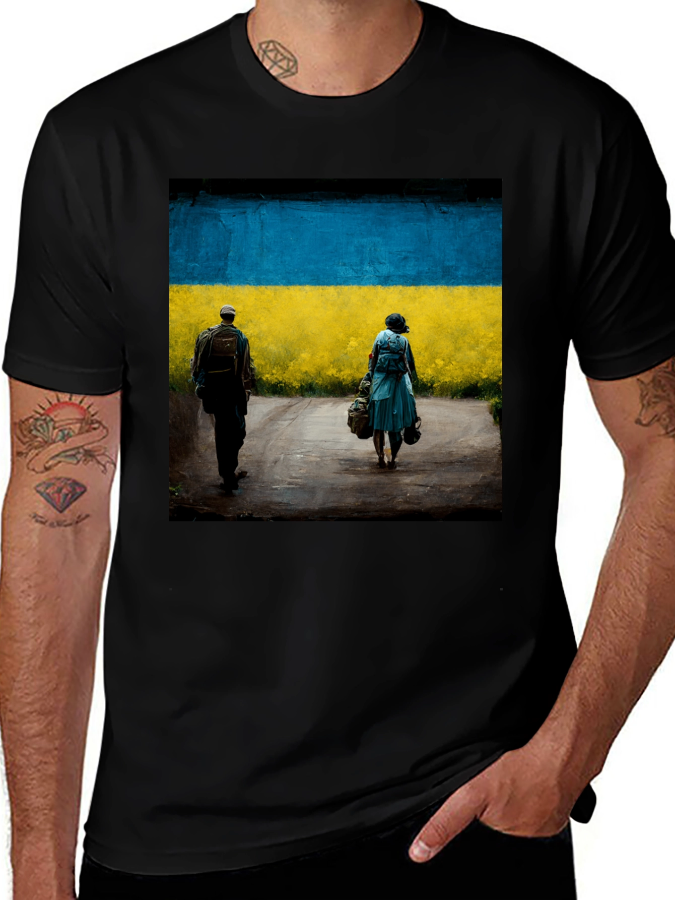 Variant 15 of Ukraine Flag Art T-Shirt