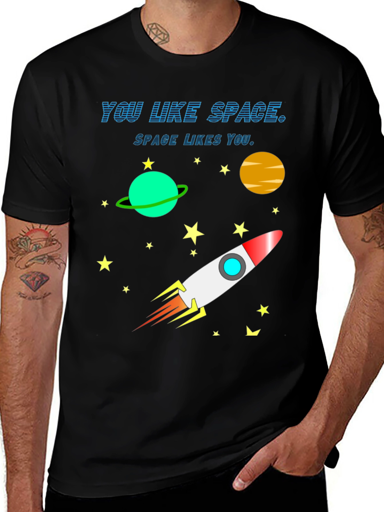 Variant 14 of Space Lover T-Shirt - You Like Space Graphic Tee