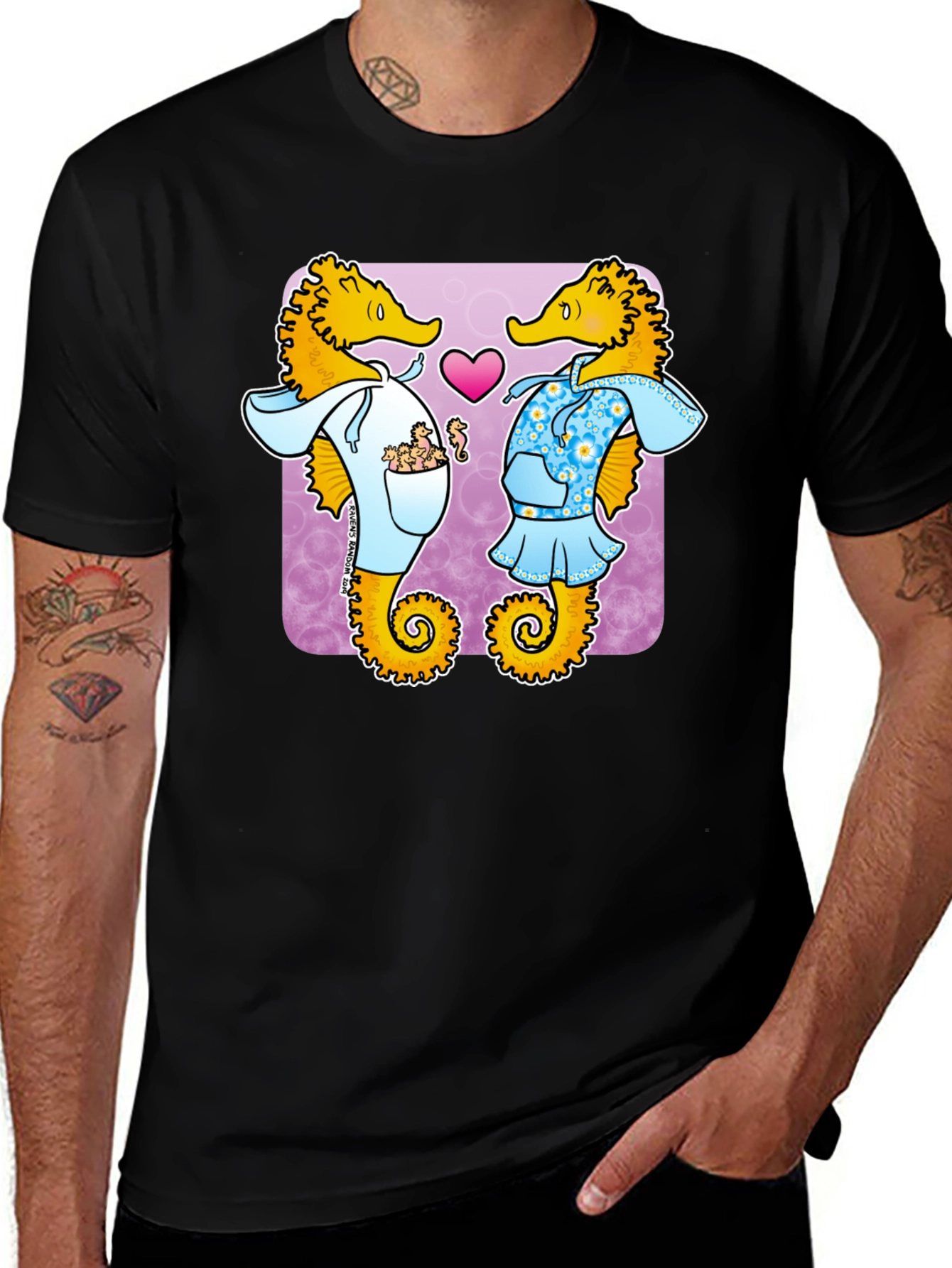 Variant 10 of Seahorse Love T-Shirt