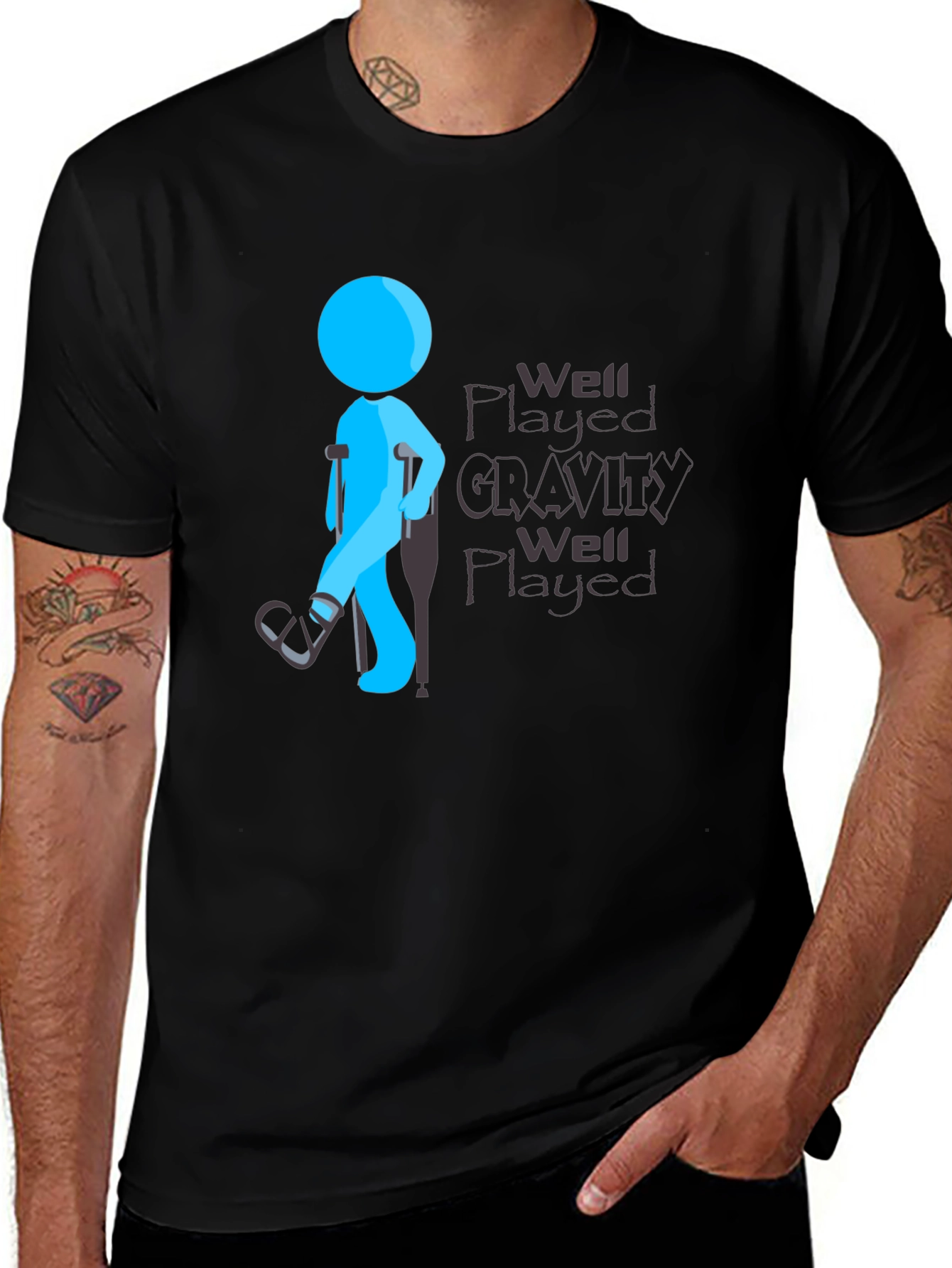 Variant 20 of Well Played Gravity Graphic T-Shirt