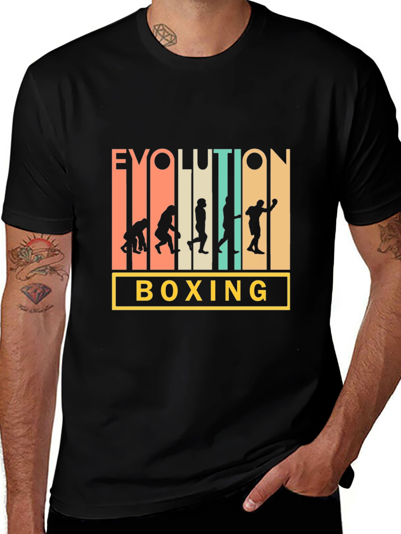 Evolution of Boxing Men's T-Shirt 