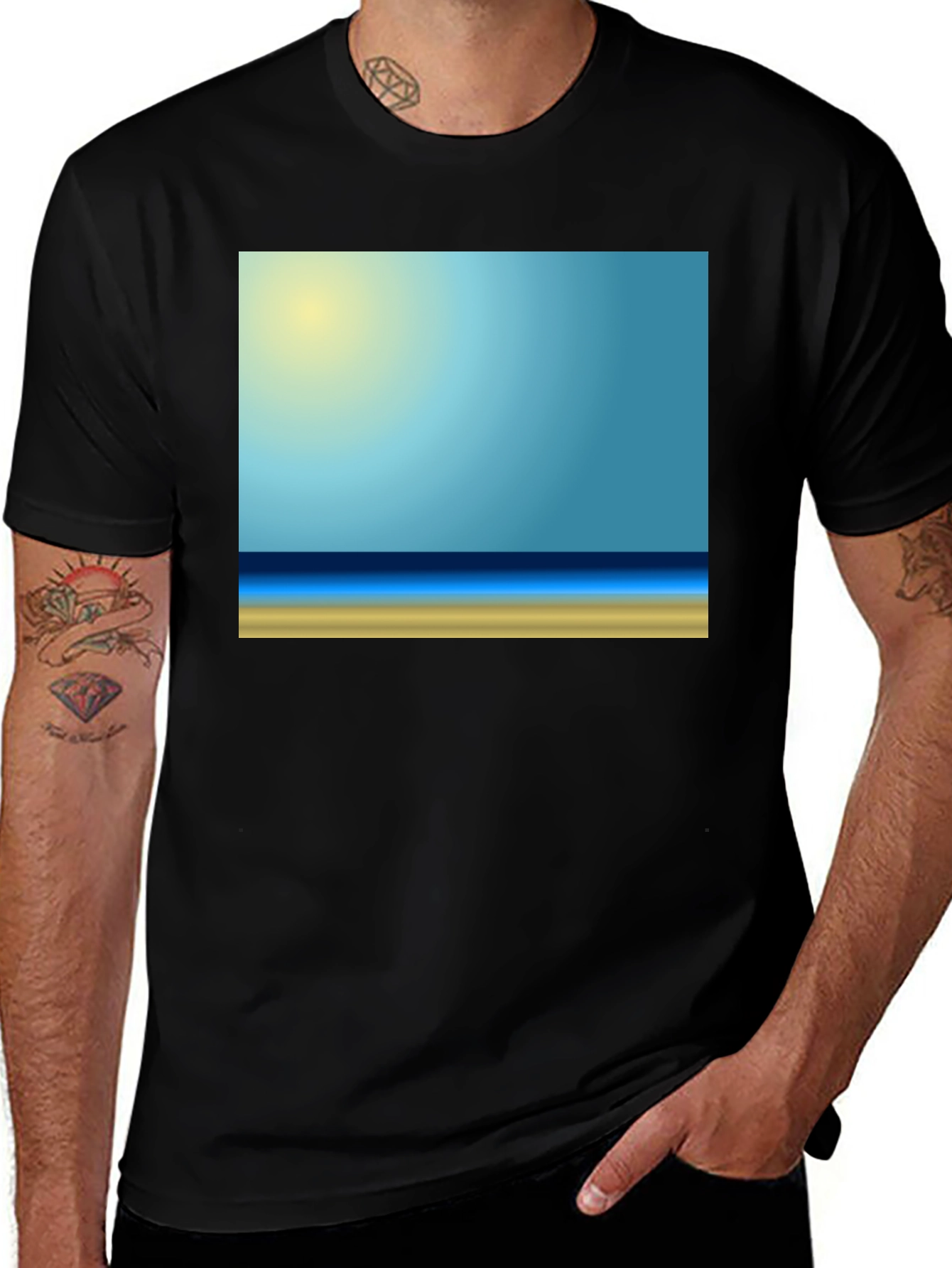 Variant 15 of Beach Scene T-Shirt