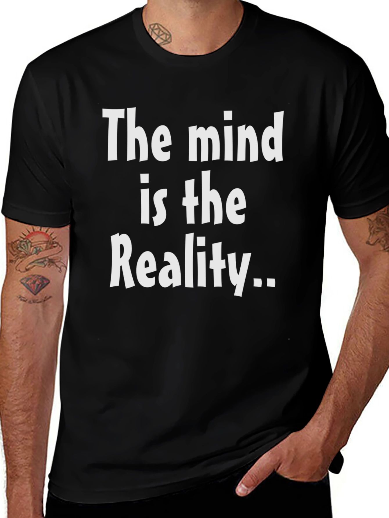 Variant 14 of Mind is Reality Black Graphic T-Shirt